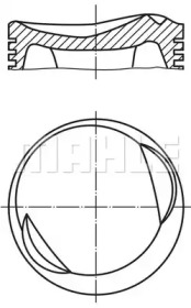 Поршень MAHLE ORIGINAL 082 41 02