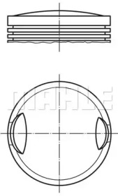 Поршень MAHLE ORIGINAL 002 69 11