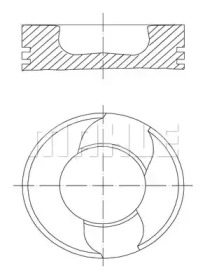 Поршень MAHLE ORIGINAL 228 05 10