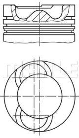 Поршень MAHLE ORIGINAL 015 92 10