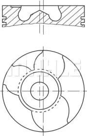 Поршень MAHLE ORIGINAL 099 04 00