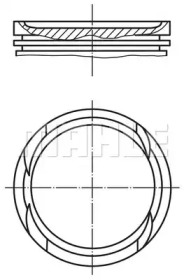 Поршень MAHLE ORIGINAL 009 34 05