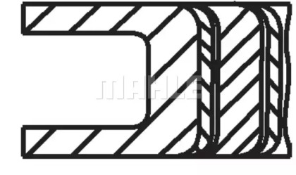 Поршень MAHLE ORIGINAL 007 PI 00164 000