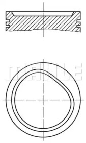 Поршень MAHLE ORIGINAL 034 65 00