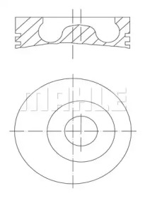 Поршень MAHLE ORIGINAL 009 13 02