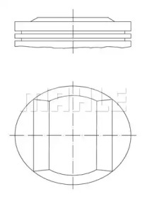 Поршень MAHLE ORIGINAL 039 91 02