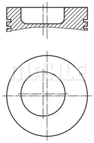 Поршень MAHLE ORIGINAL 003 85 00