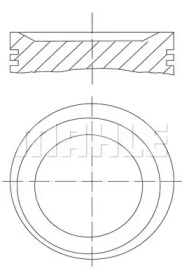 Поршень MAHLE ORIGINAL 082 72 00