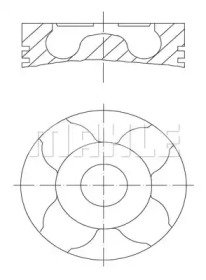 Поршень MAHLE ORIGINAL 038 37 00