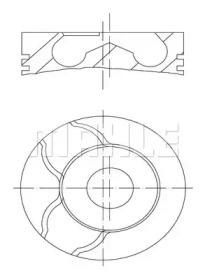 Поршень MAHLE ORIGINAL 061 02 00