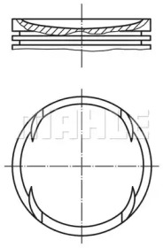 Поршень MAHLE ORIGINAL 011 75 01