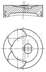 Поршень MAHLE ORIGINAL 001 41 02