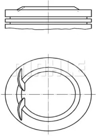 Поршень MAHLE ORIGINAL 028 PI 00124 000