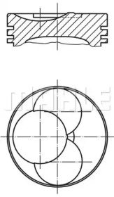 Поршень MAHLE ORIGINAL 022 26 00