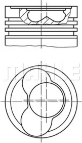 Поршень MAHLE ORIGINAL 028 03 12