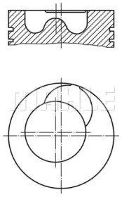 Поршень MAHLE ORIGINAL 009 68 00