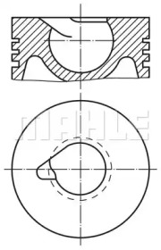 Поршень MAHLE ORIGINAL 003 15 01