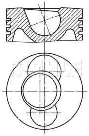 Поршень MAHLE ORIGINAL 099 92 00