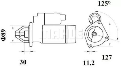 Фильтр MAHLE ORIGINAL KX 182/1D