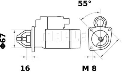 Стартер MAHLE ORIGINAL MS 379