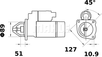 Стартер MAHLE ORIGINAL MS 362