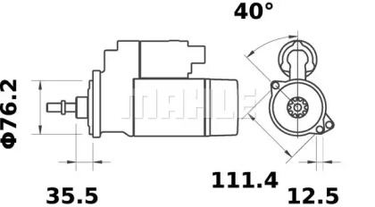 Стартер MAHLE ORIGINAL MS 353