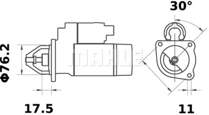 Стартер MAHLE ORIGINAL MS 321