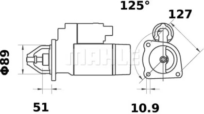 Стартер MAHLE ORIGINAL MS 318