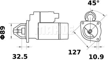 Стартер MAHLE ORIGINAL MS 136