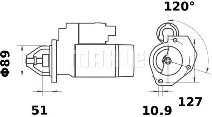 Стартер MAHLE ORIGINAL MS 137