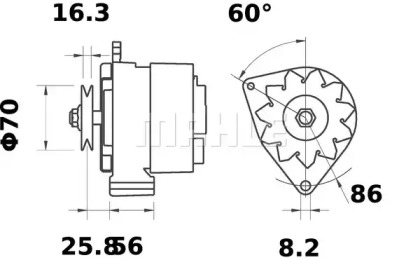 Стартер MAHLE ORIGINAL MS 29