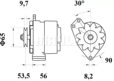 Генератор MAHLE ORIGINAL MG 571