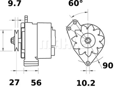 Генератор MAHLE ORIGINAL MG 529