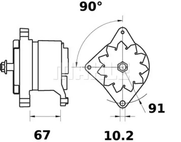 Генератор MAHLE ORIGINAL MG 531