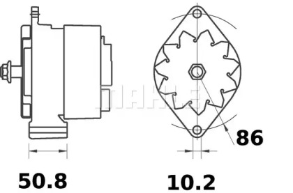 Генератор MAHLE ORIGINAL MG 514