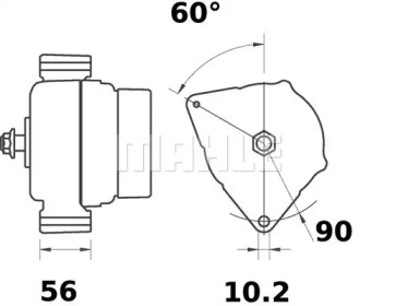 Генератор MAHLE ORIGINAL MG 510