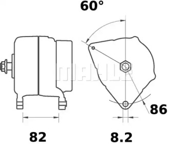 Генератор MAHLE ORIGINAL MG 513