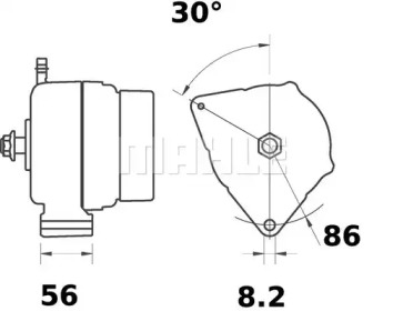 Генератор MAHLE ORIGINAL MG 392