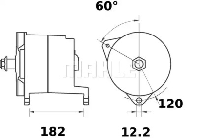 Генератор MAHLE ORIGINAL MG 98