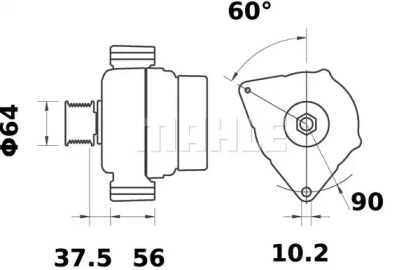 Генератор MAHLE ORIGINAL MG 159