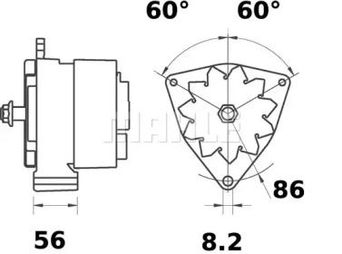 Генератор MAHLE ORIGINAL MG 242