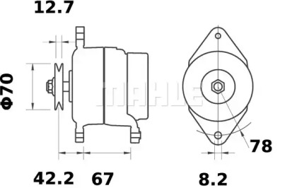 Генератор MAHLE ORIGINAL MG 535