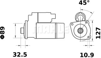 Стартер MAHLE ORIGINAL MS 38