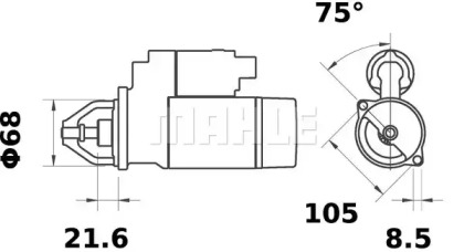 Стартер MAHLE ORIGINAL MS 85