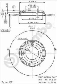 Тормозной диск BRECO BS 7006