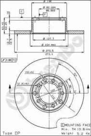 Тормозной диск BRECO BS 7043