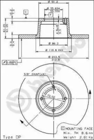 Тормозной диск BRECO BS 7074