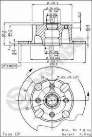 Тормозной диск BRECO BS 7292