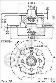 Тормозной диск BRECO BS 7319