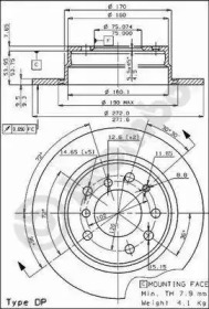 Тормозной диск BRECO BS 7100